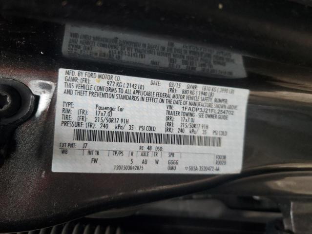 2015 FORD FOCUS TITA 1FADP3J21FL254702
