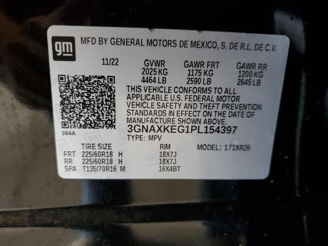 2023 CHEVROLET EQUINOX LT - 3GNAXKEG1PL154397