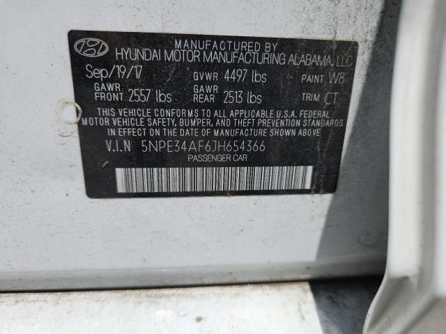 2018 HYUNDAI SONATA SPO 5NPE34AF6JH654366