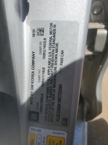 2021 CHEVROLET SPARK 1LT KL8CD6SA1MC723394