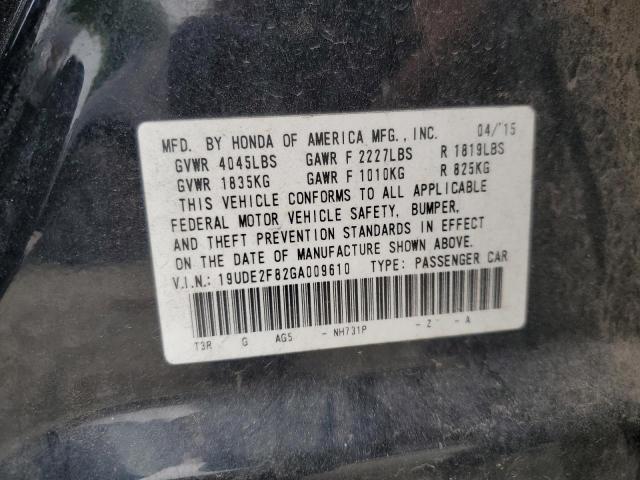 2016 ACURA ILX PREMIU 19UDE2F82GA009610
