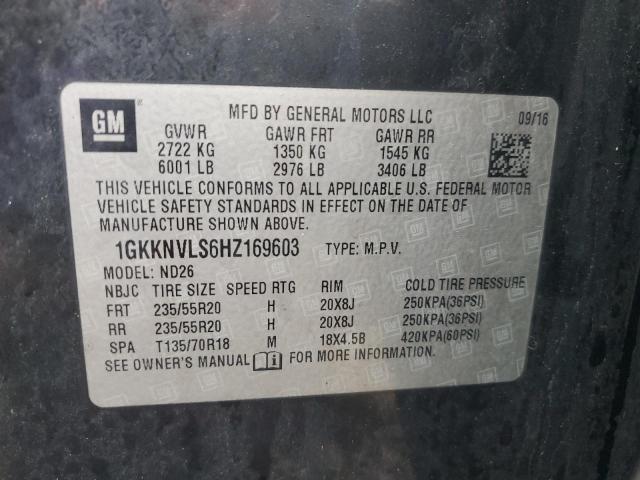 2017 GMC ACADIA ALL 1GKKNVLS6HZ169603