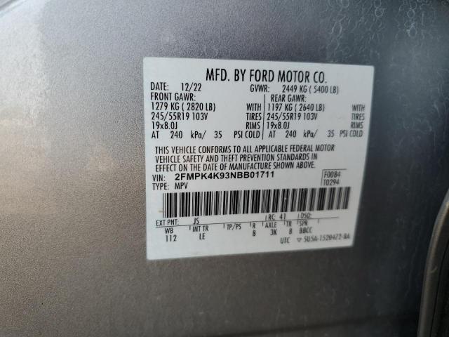 2022 FORD EDGE TITAN - 2FMPK4K93NBB01711