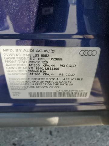 2023 AUDI Q4 E-TRON WA132BFZ4PP065311