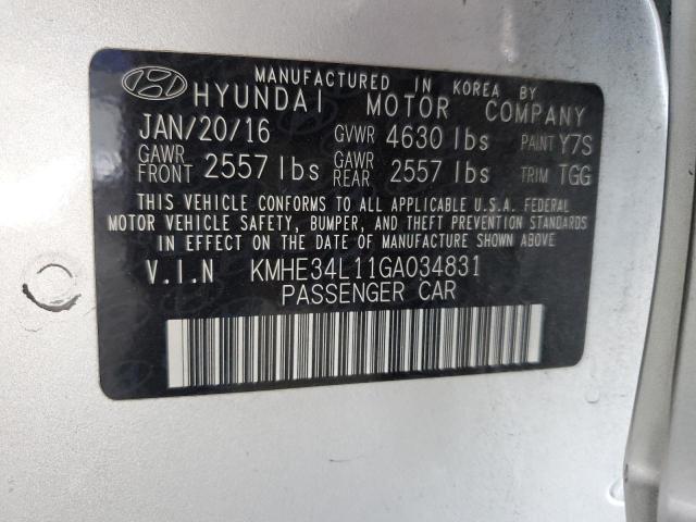 2016 HYUNDAI SONATA HYB KMHE34L11GA034831