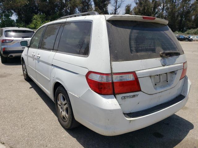 HONDA ODYSSEY EX 2007 white  gas 5FNRL38757B095555 photo #3