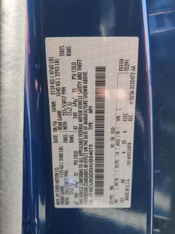 2017 FORD ESCAPE SE - 1FMCU9GD0HUB54075