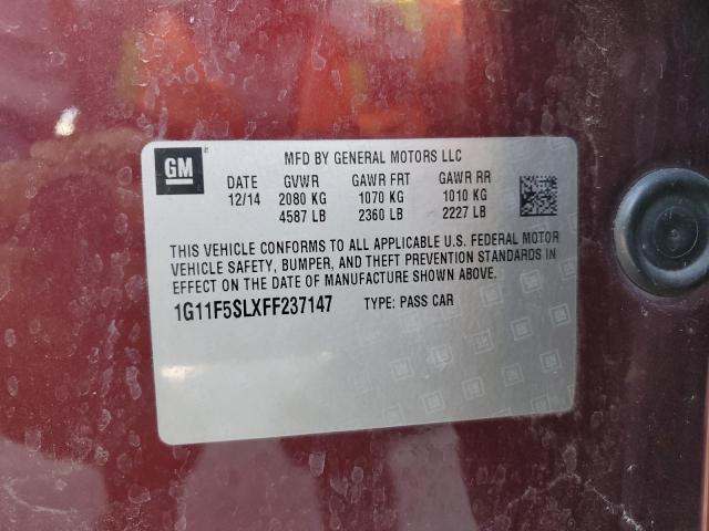 2015 CHEVROLET MALIBU LTZ 1G11F5SLXFF237147