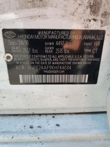 2019 HYUNDAI SONATA SE 5NPE24AF9KH744034
