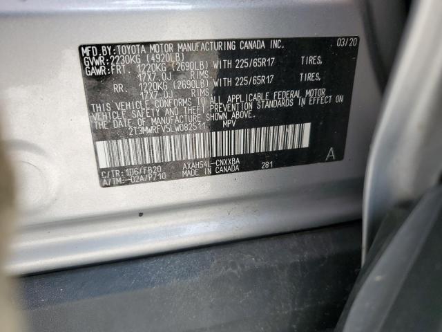 2020 TOYOTA RAV4 LE - 2T3MWRFV5LW082511