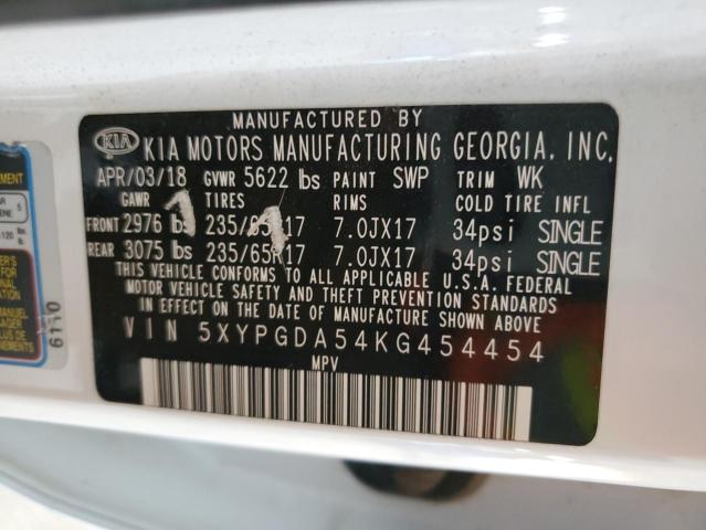 2019 KIA SORENTO LX - 5XYPGDA54KG454454