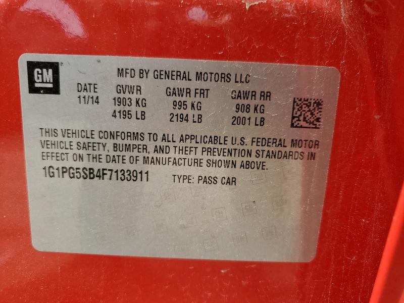 2015 CHEVROLET CRUZE LTZ - 1G1PG5SB4F7133911