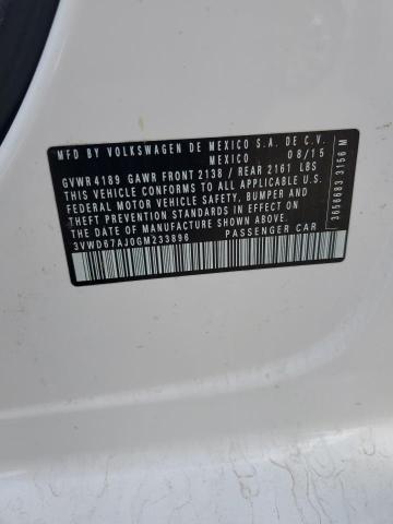 2016 VOLKSWAGEN JETTA SE 3VWD67AJ0GM233896
