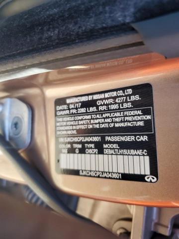 2018 INFINITI QX30 BASE SJKCH5CP2JA043601