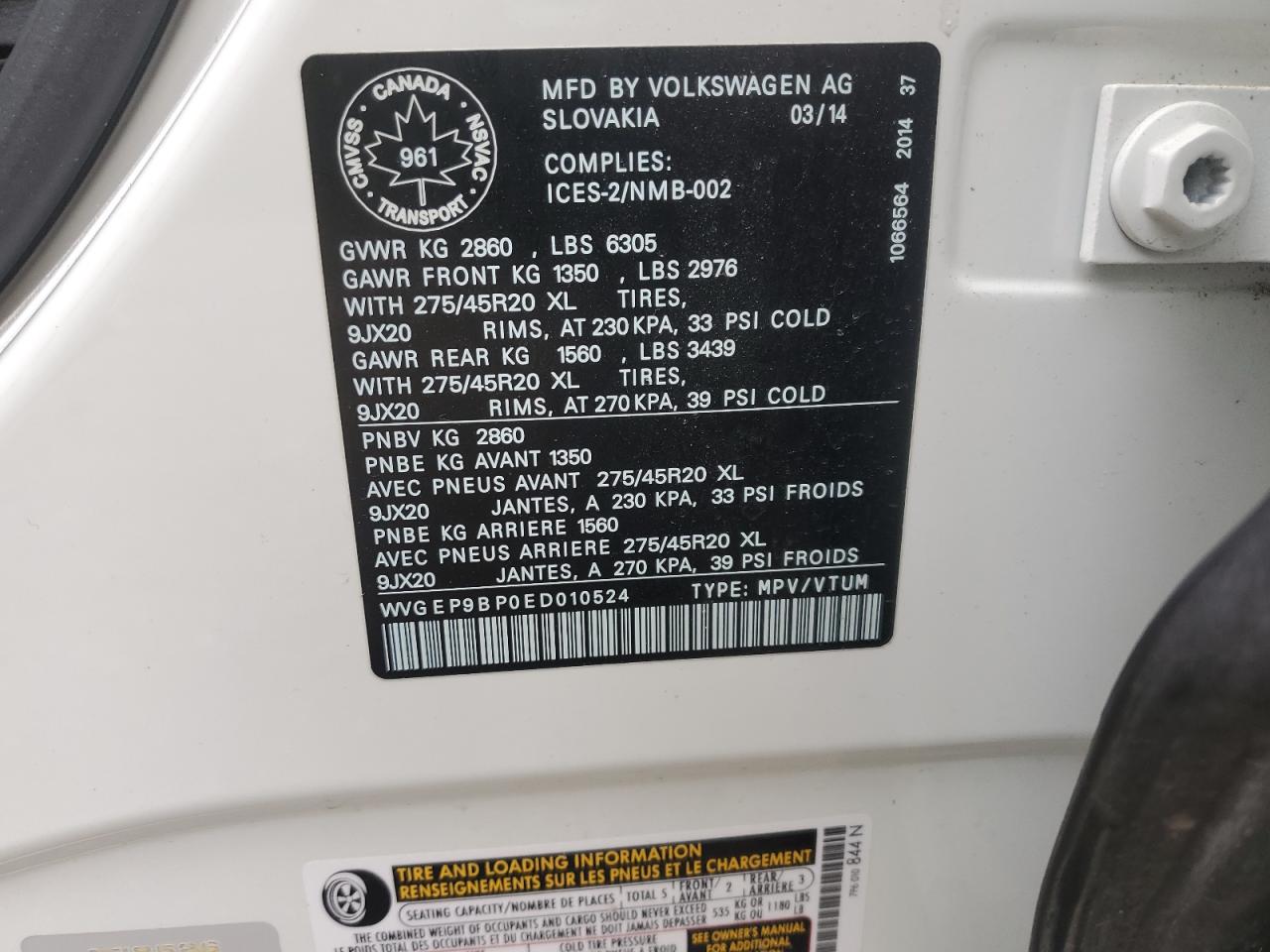 Volkswagen Touareg v6 2014