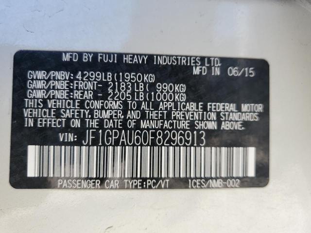 2015 SUBARU IMPREZA SP JF1GPAU60F8296913