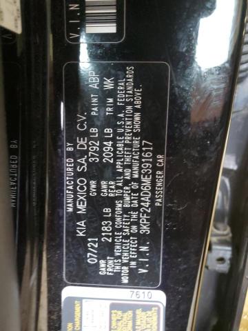 2021 KIA FORTE FE 3KPF24AD6ME391617