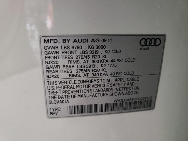wa1lgafe4fd007532 - 2015 Audi q7 premium plus - #59260105
