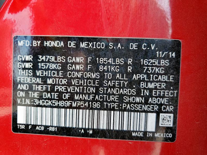2015 HONDA FIT EX - 3HGGK5H89FM754196