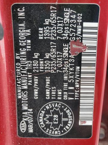2015 KIA SORENTO LX 5XYKT3A63FG572347