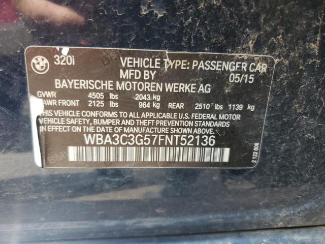 2015 BMW 320 I XDRI WBA3C3G57FNT52136