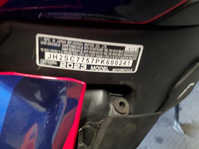 2023 HONDA CBR1000 RA JH2SC7757PK600241