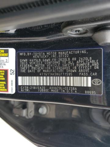 2022 TOYOTA CAMRY SE - 4T1G11AK9NU711595