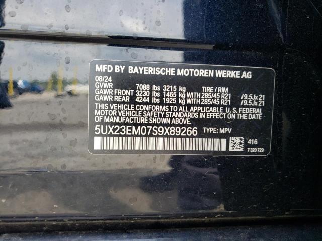 2025 BMW X7 XDRIVE4 - 5UX23EM07S9X89266