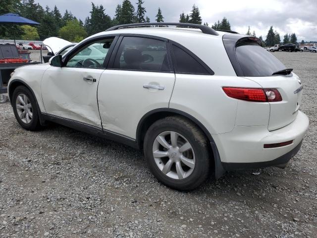 INFINITI FX35 2005 white  gas JNRAS08W25X218334 photo #3
