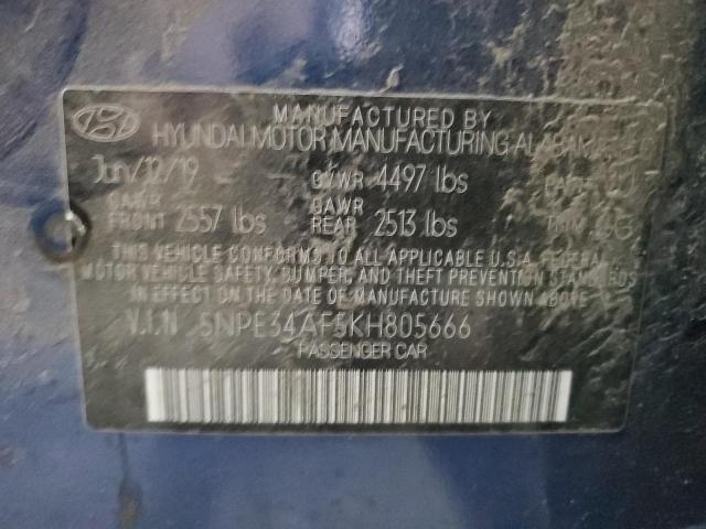 2019 HYUNDAI SONATA LIM - 5NPE34AF5KH805666