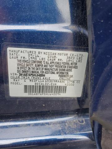 2017 NISSAN SENTRA S 3N1AB7AP5HL640094