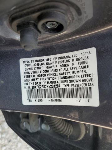 2019 HONDA CIVIC SPOR - 19XFC2F87KE201284