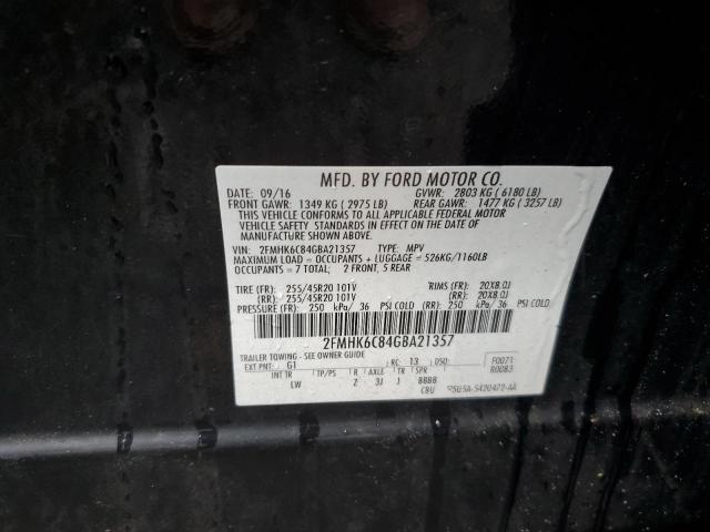 2016 FORD FLEX SEL - 2FMHK6C84GBA21357