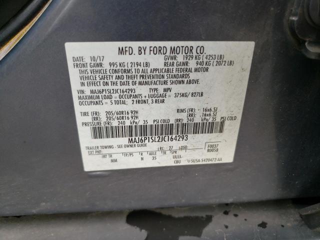 2018 FORD ECOSPORT S - MAJ6P1SL2JC164293