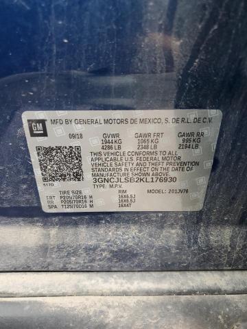 2019 CHEVROLET TRAX 1LT 3GNCJLSB2KL176930