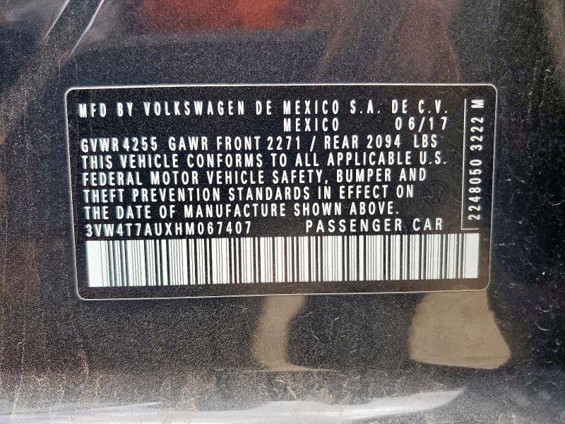 2017 VOLKSWAGEN GTI S 3VW4T7AUXHM067407