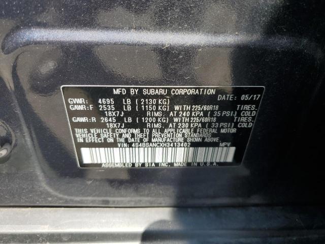 2017 SUBARU OUTBACK 2. - 4S4BSANCXH3413402