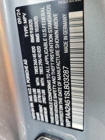 2025 PORSCHE MACAN BASE WP1AA2A51SLB03287