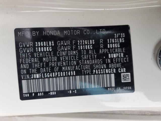 2023 HONDA CIVIC TYPE JHMFL5G48PX001498