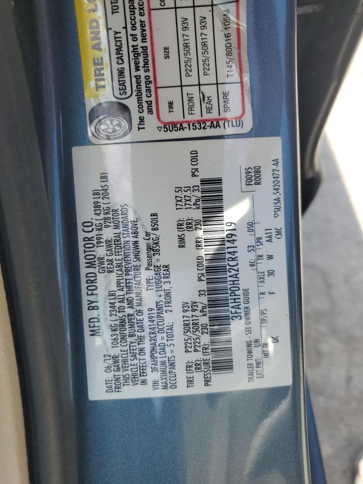 Ford Fusion se 2012
