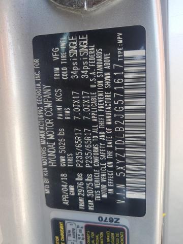 2018 HYUNDAI SANTA FE S 5XYZTDLB2JG571617