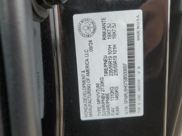 2025 HONDA ODYSSEY BL 5FNRL6H07SB500697