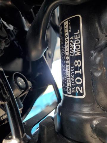 2018 HONDA CB500 FA - MLHPC4502J5500121