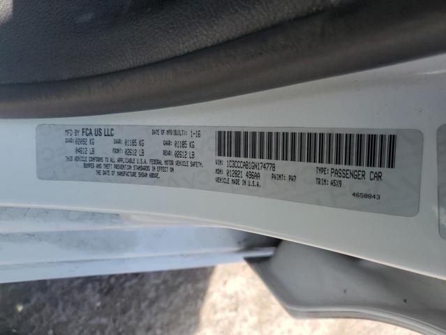 2016 CHRYSLER 200 LIMITE 1C3CCCAB1GN174778