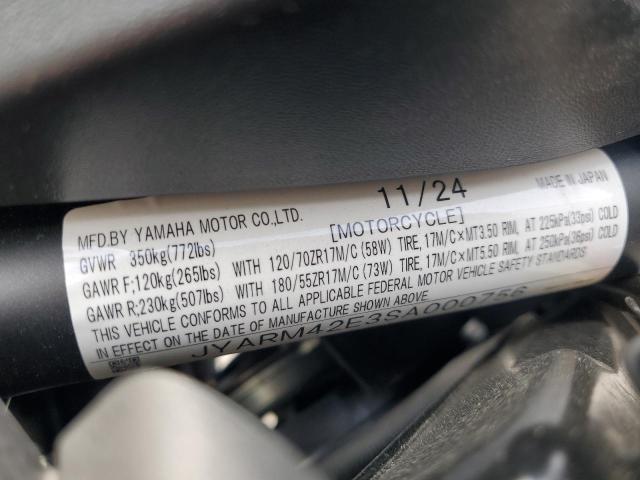 2025 YAMAHA MTM690 JYARM42E3SA000756