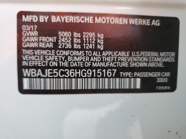2017 BMW 540 I WBAJE5C36HG915167