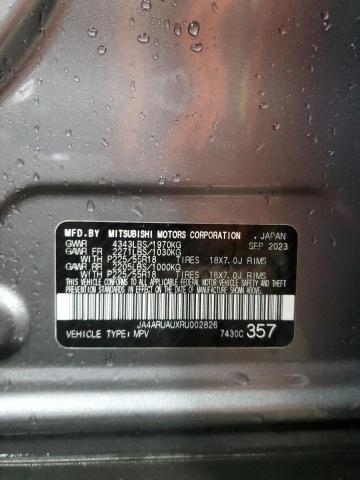 2024 MITSUBISHI OUTLANDER JA4ARUAUXRU002826