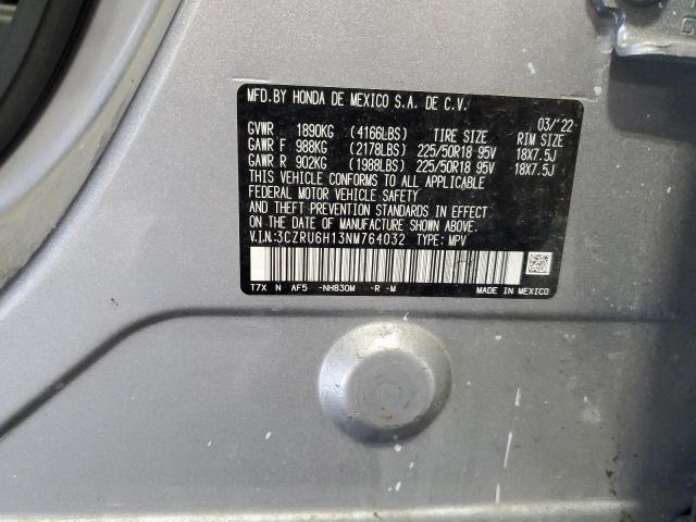 2022 HONDA HR-V SPORT 3CZRU6H13NM764032