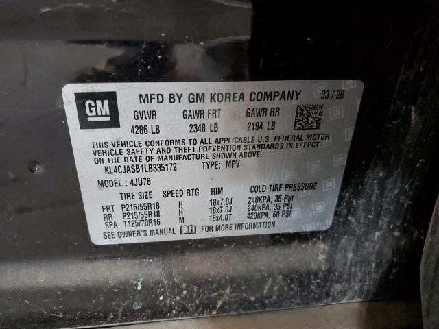 2020 BUICK ENCORE PRE KL4CJASB1LB335172