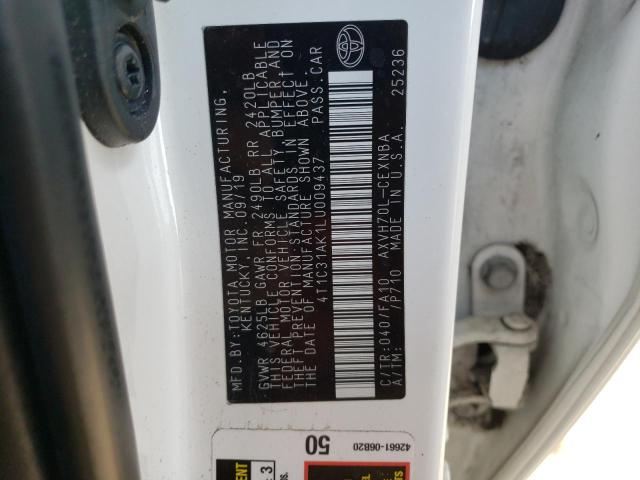 2020 TOYOTA CAMRY LE - 4T1C31AK1LU009437